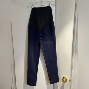 LOFT over the bump navy maternity pants